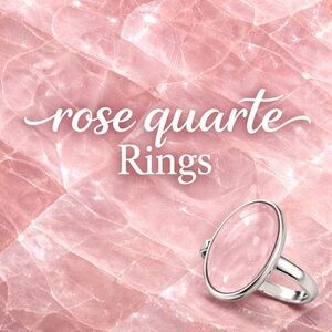 Rose Quartz Silver Ring